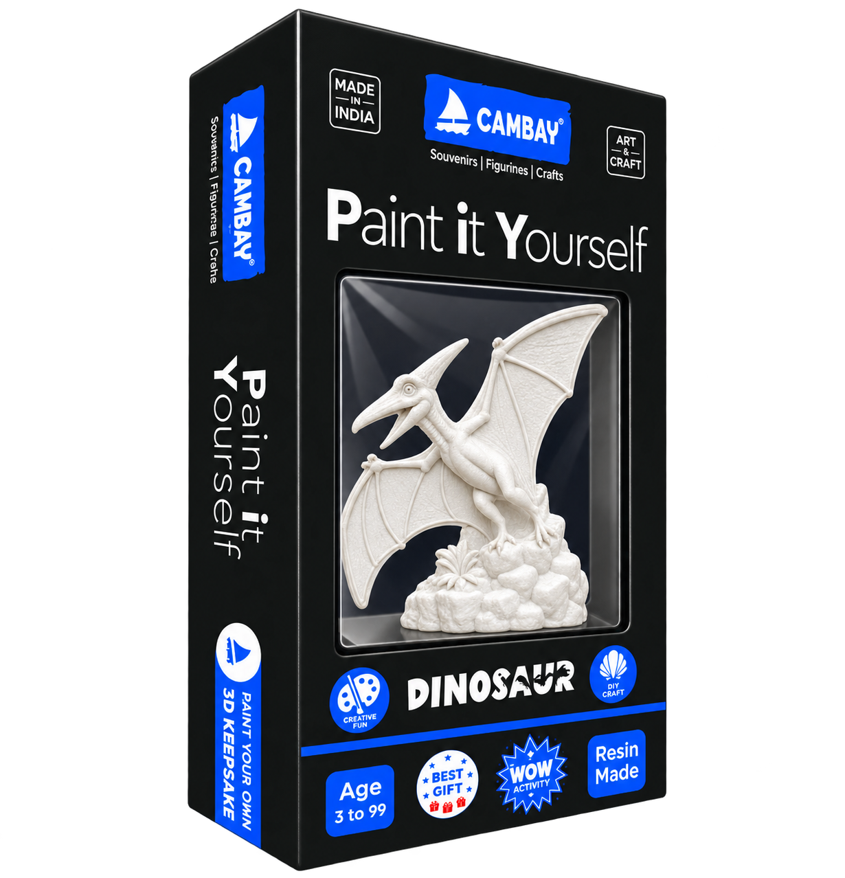 CAMBAY 3D Dinosaurs Sky Glider Paint it Yourself Kit