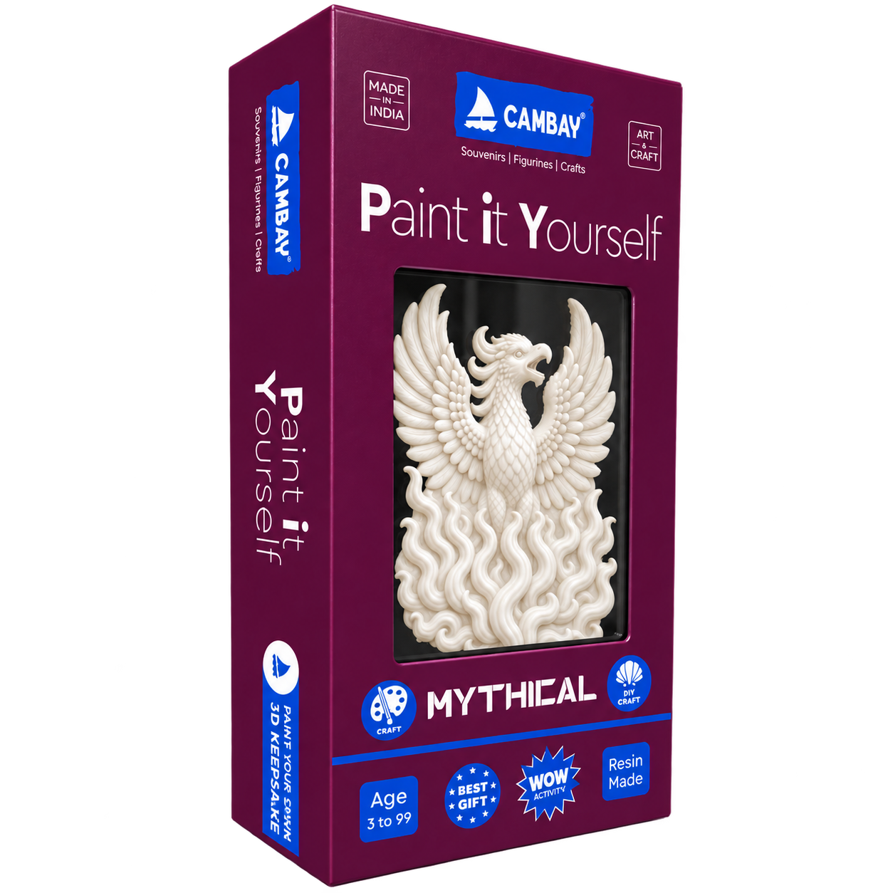 CAMBAY 3D Mythicals Rising Phoneix Paint it Yourself Kit