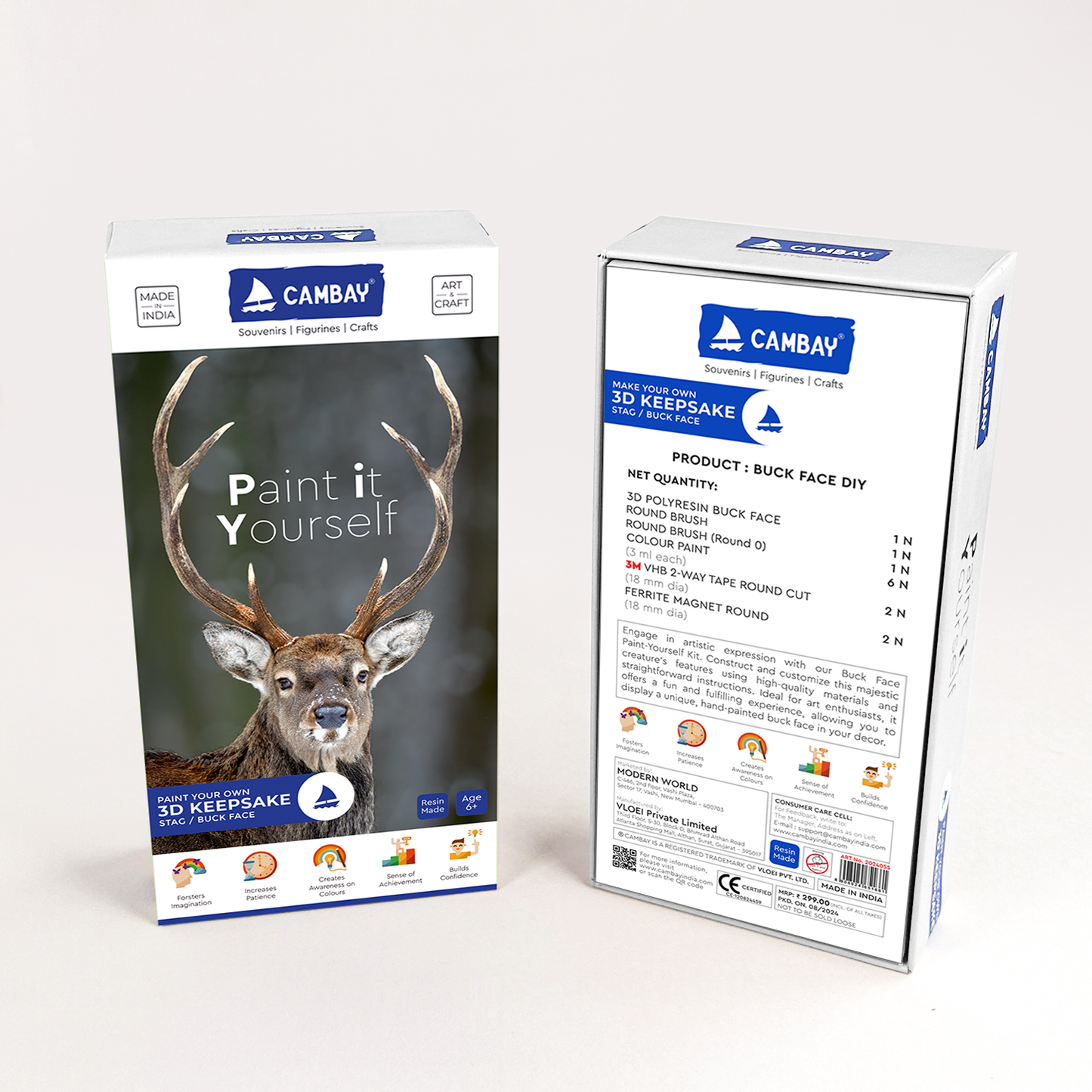 3D Stag Paint it Yourself Kit