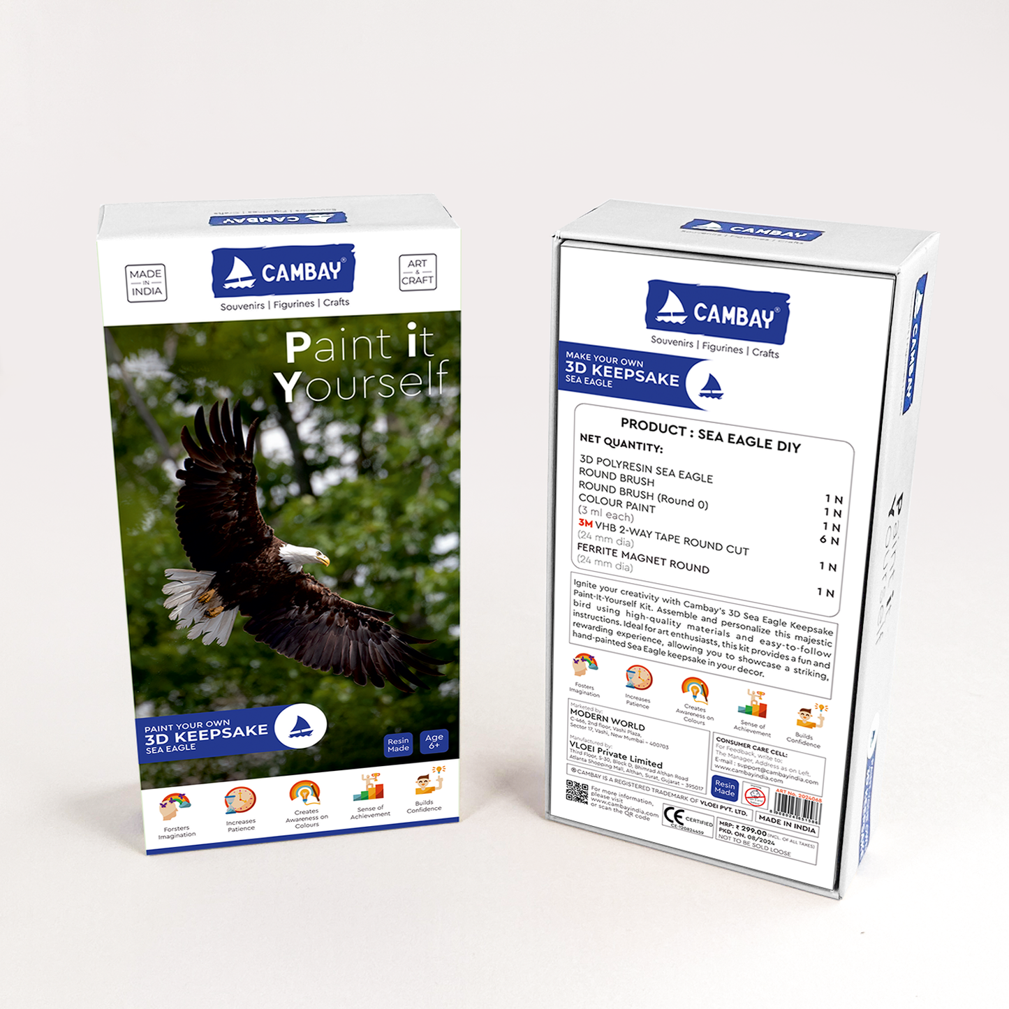 3D Sea Eagle Paint it Yourself Kit