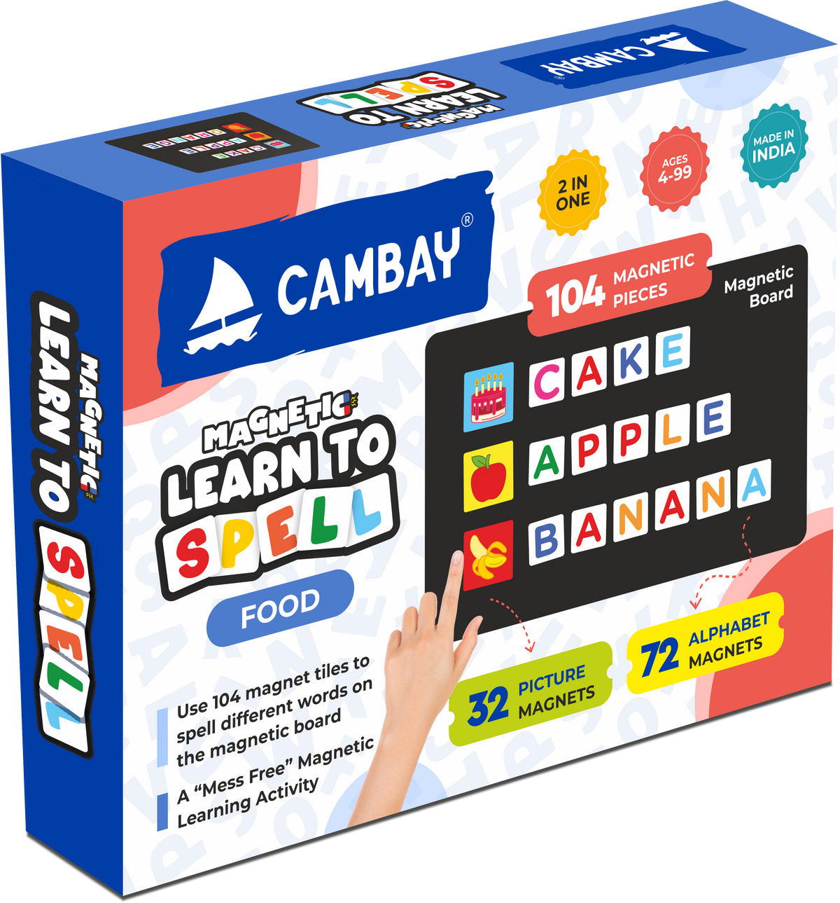 CAMBAY Magnetic Learn to Spell Food
