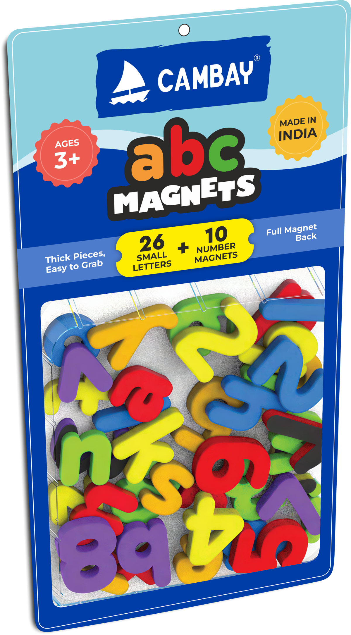 CAMBAY abc Magnets Small Letters + Numbers