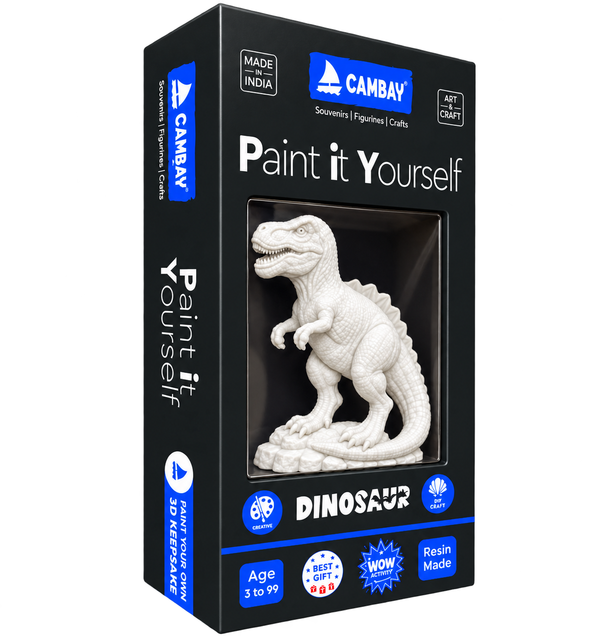 CAMBAY 3D Dinosaurs Mighty T-Rex Paint it Yourself Kit