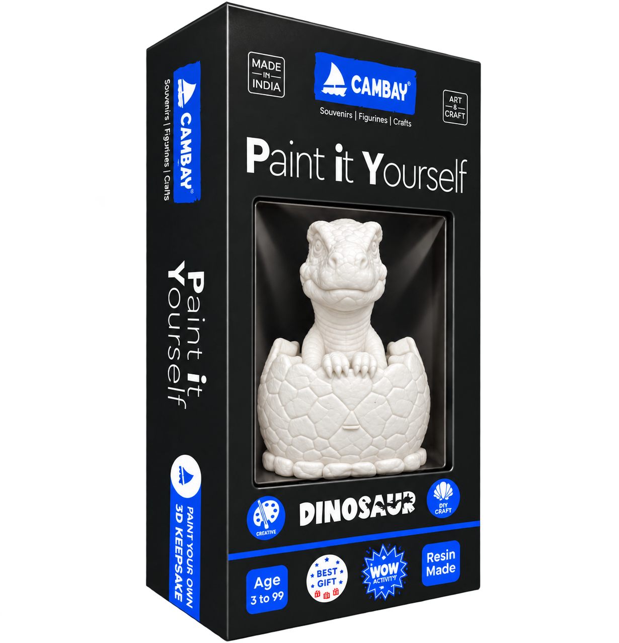 CAMBAY 3D Dinosaurs Baby Dino Paint it Yourself Kit