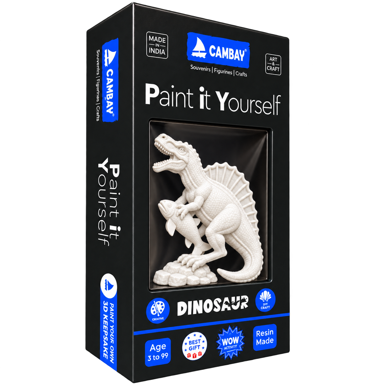 CAMBAY 3D Dinasours River Hunter Paint it Yourself Kit