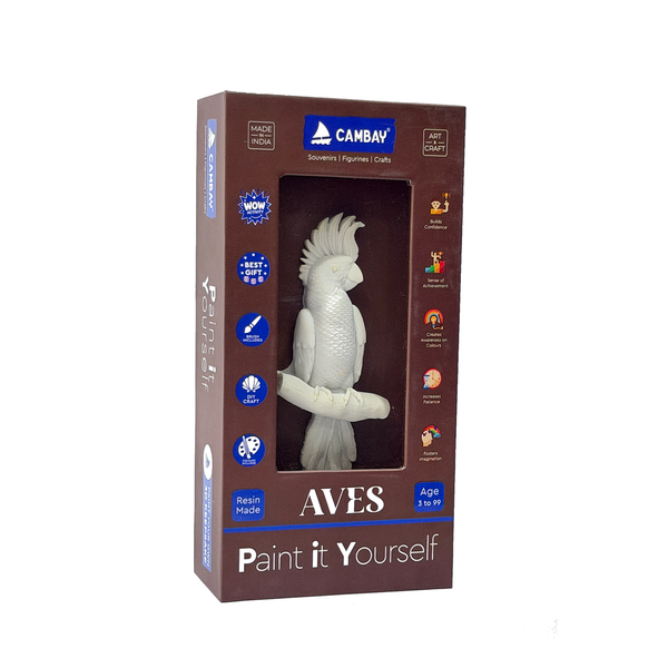 CAMBAY 3D Aves Cockatoo Paint it Yourself Kit