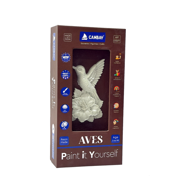 CAMBAY 3D Aves Kingfisher Paint it Yourself Kit