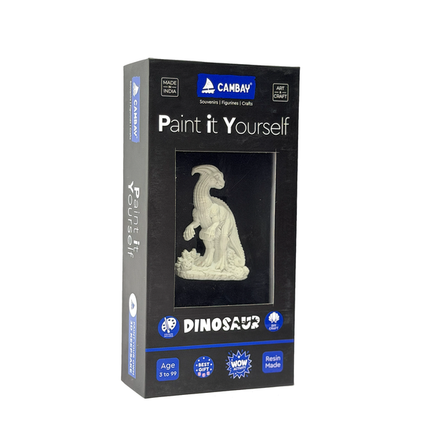 CAMBAY 3D Dinosaurs Crested Dino Paint it Yourself Kit