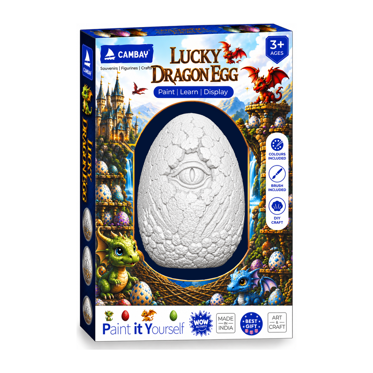 Cambay 3D Mystic Eye Paint it Yourself Kit Lucky Egg
