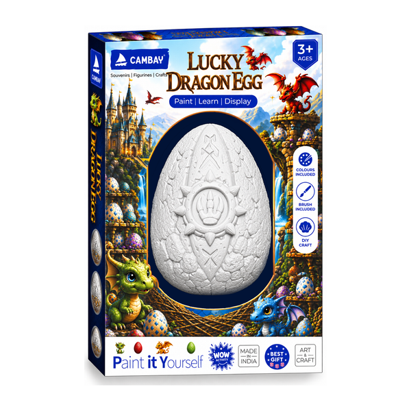 CAMBAY 3D Rune Claw Dragon Egg Paint it Yourself Kit
