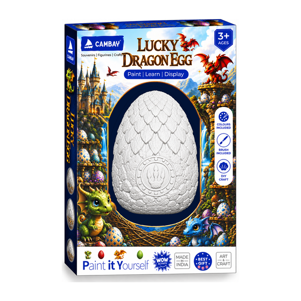 CAMBAY 3D Dragon Scale Dragon Egg Paint it Yourself Kit