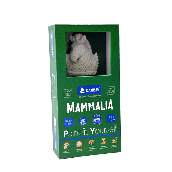 CAMBAY 3D Mamalia Zebra Paint it Yourself Kit