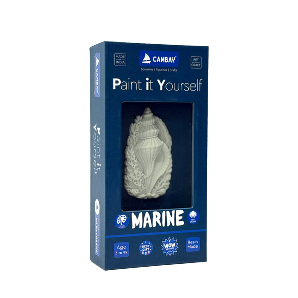 CAMBAY 3D Marine Shankh Paint it Yourself Kit