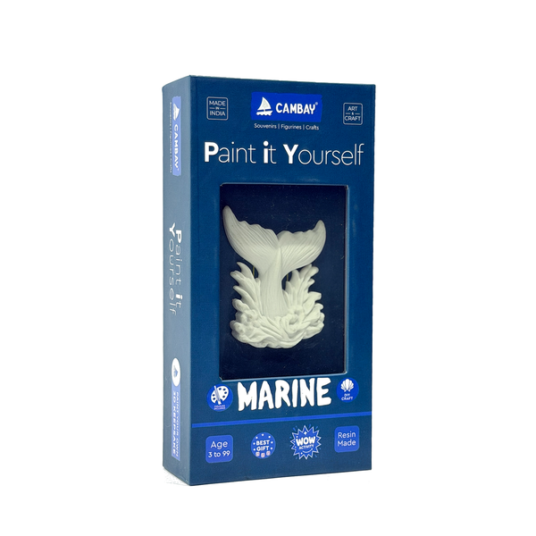 CAMBAY 3D Marine Whale Tail Paint it Yourself Kit